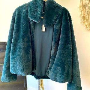 Faux fur coat